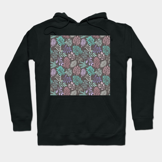 Little Leaves Pattern Hoodie by Shine Design Blossom